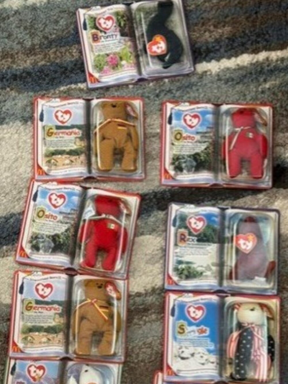 Lot of 14 VTG McDonald's Ty Teenie Beanie Babies - Sealed - 1999/2000